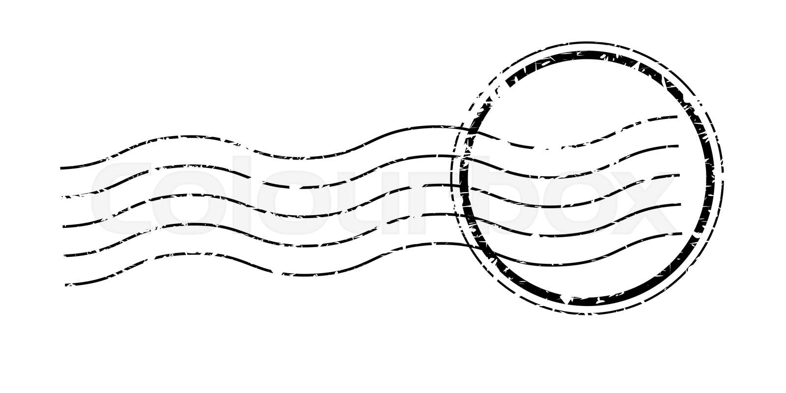 Vintage Postage Stamp Cancellation Shipping Mark Trace Stock Vector Colourbox