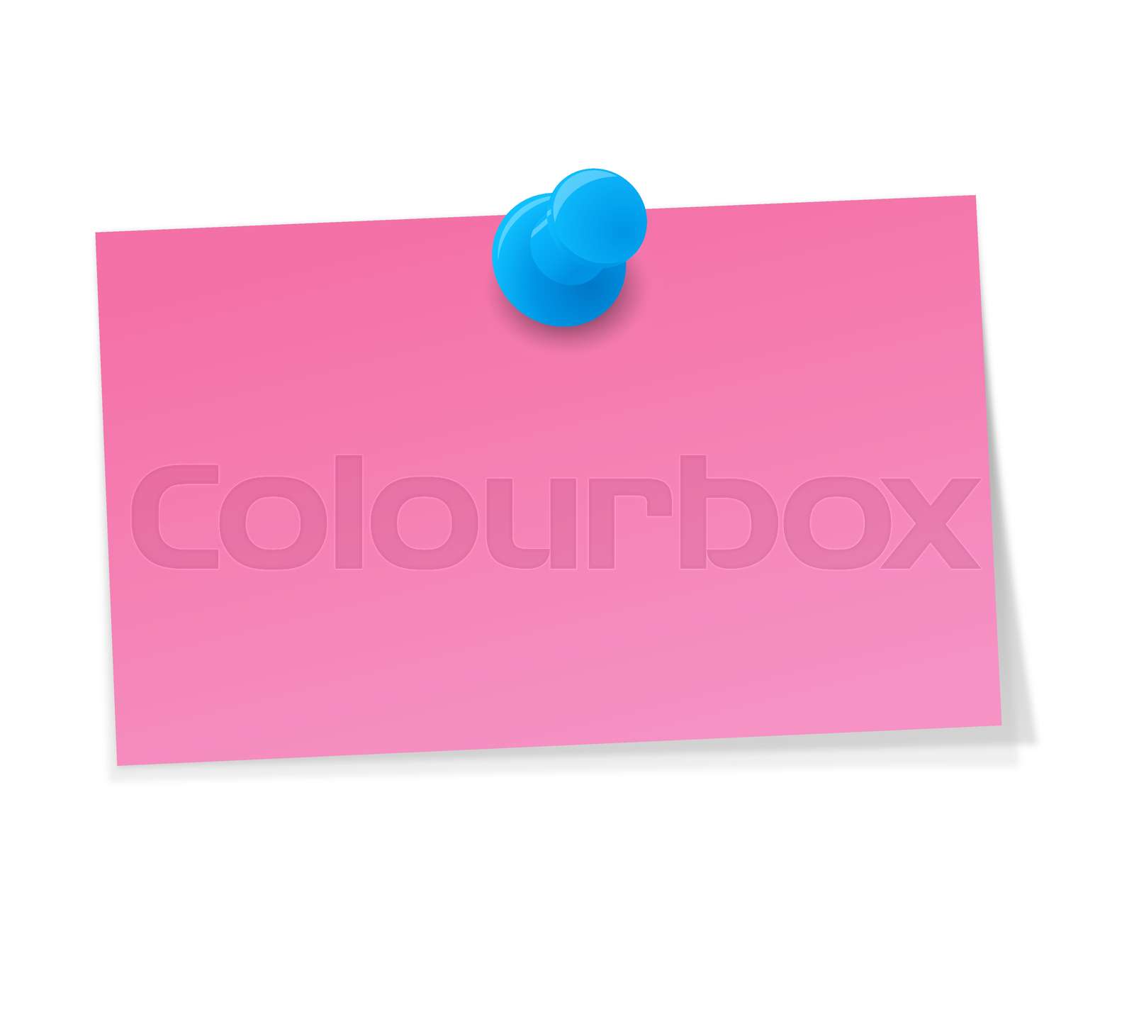 small memo with Pin | Stock vector | Colourbox