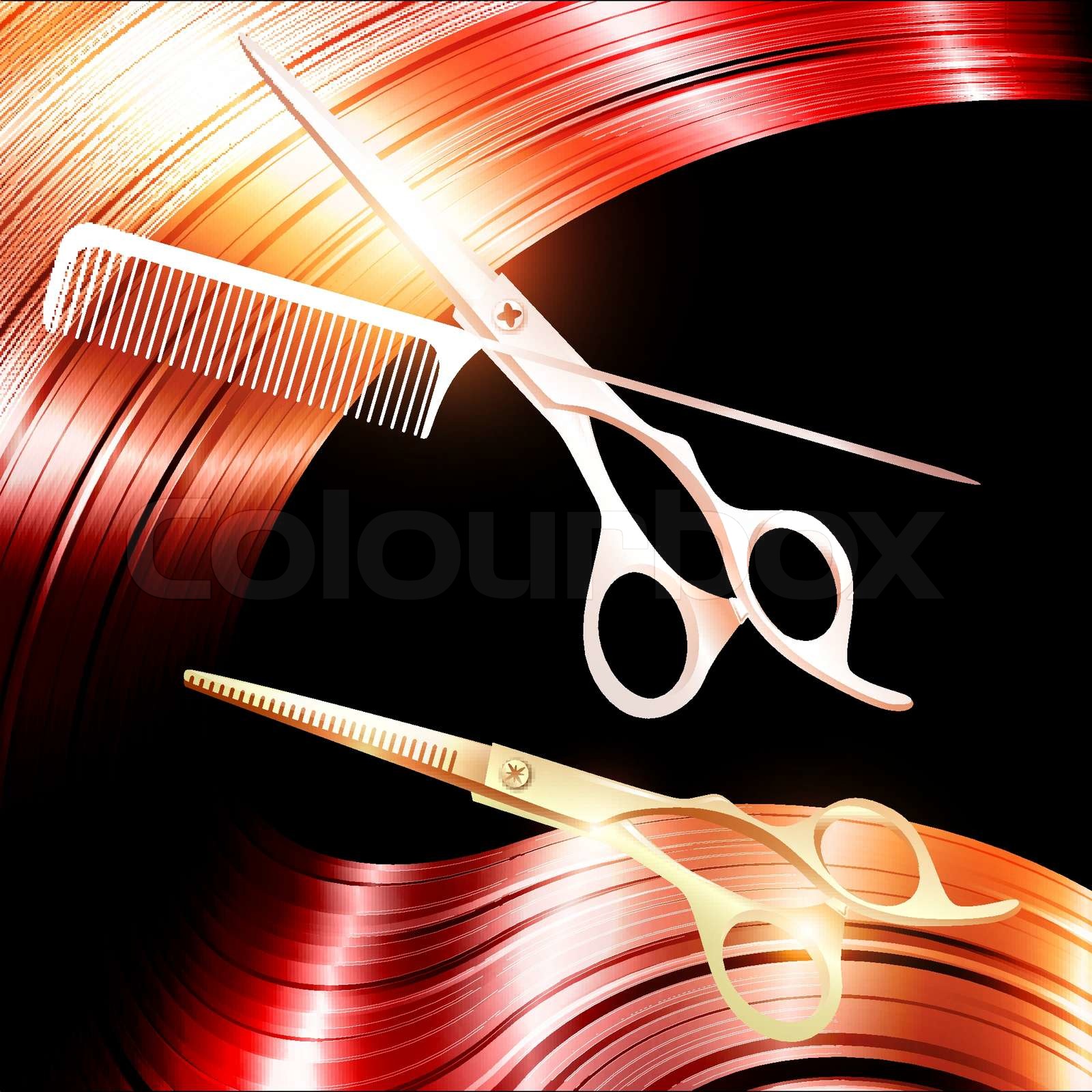 Haar Scheren Hairstyling Stock Vektor Colourbox haar-scheren-hairstyling-stock-vektor-colourbox