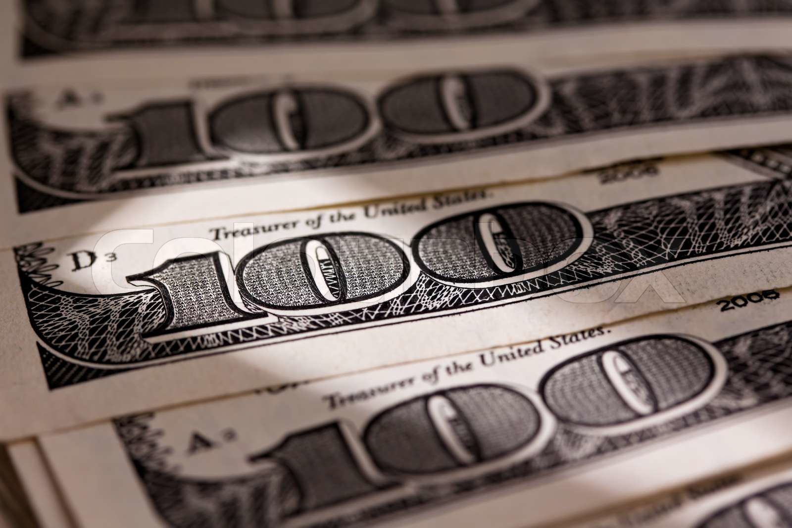 dollar currency notes detail | Stock image | Colourbox