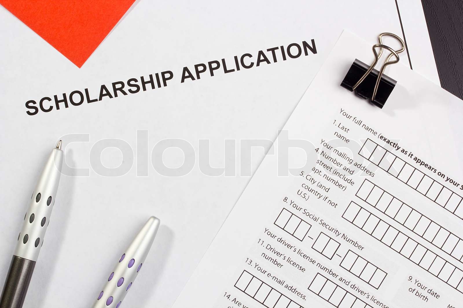 Scholarship Application Stock Image Colourbox Scholarship Application Stock Image Colourbox