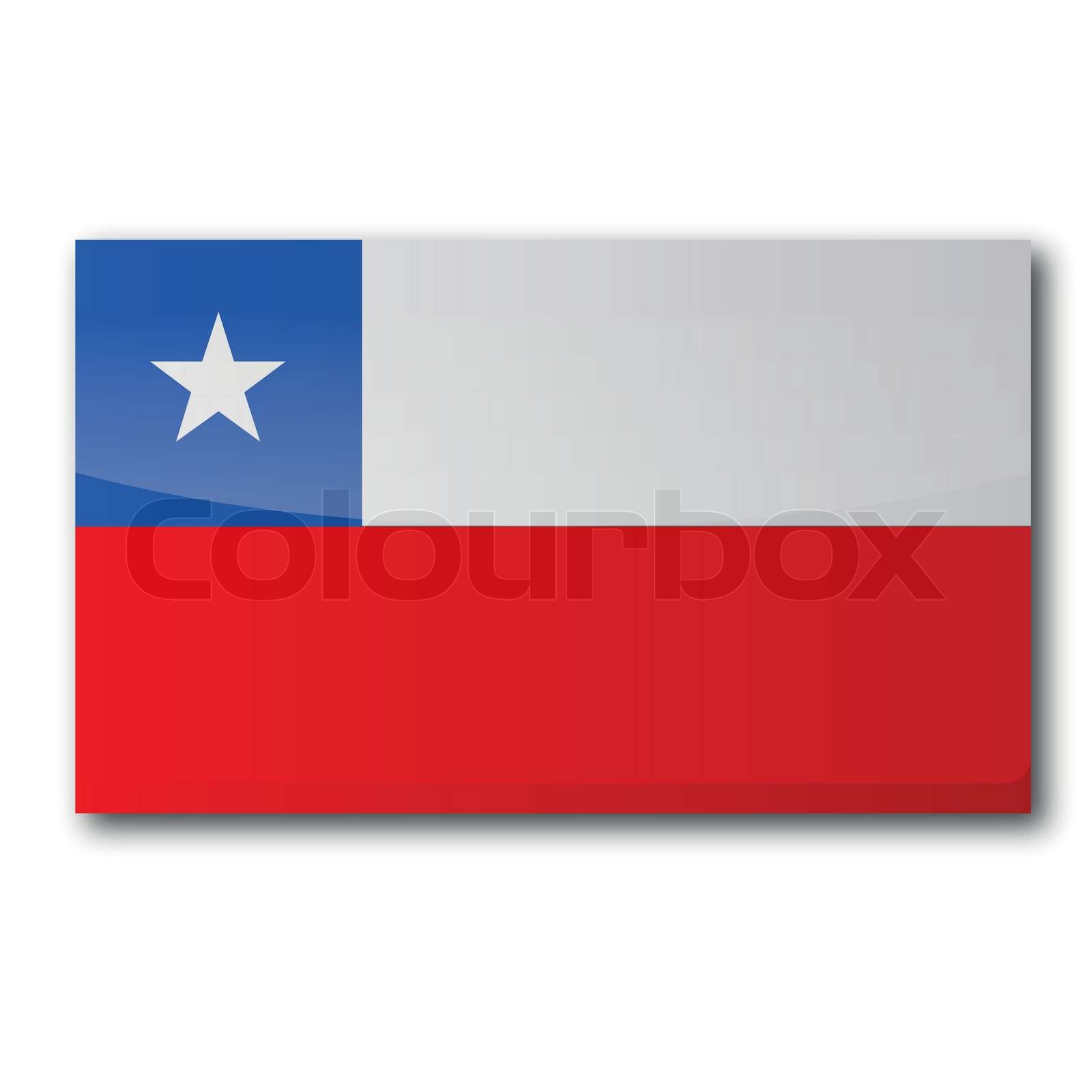 Flagge Chile StockVektor Colourbox