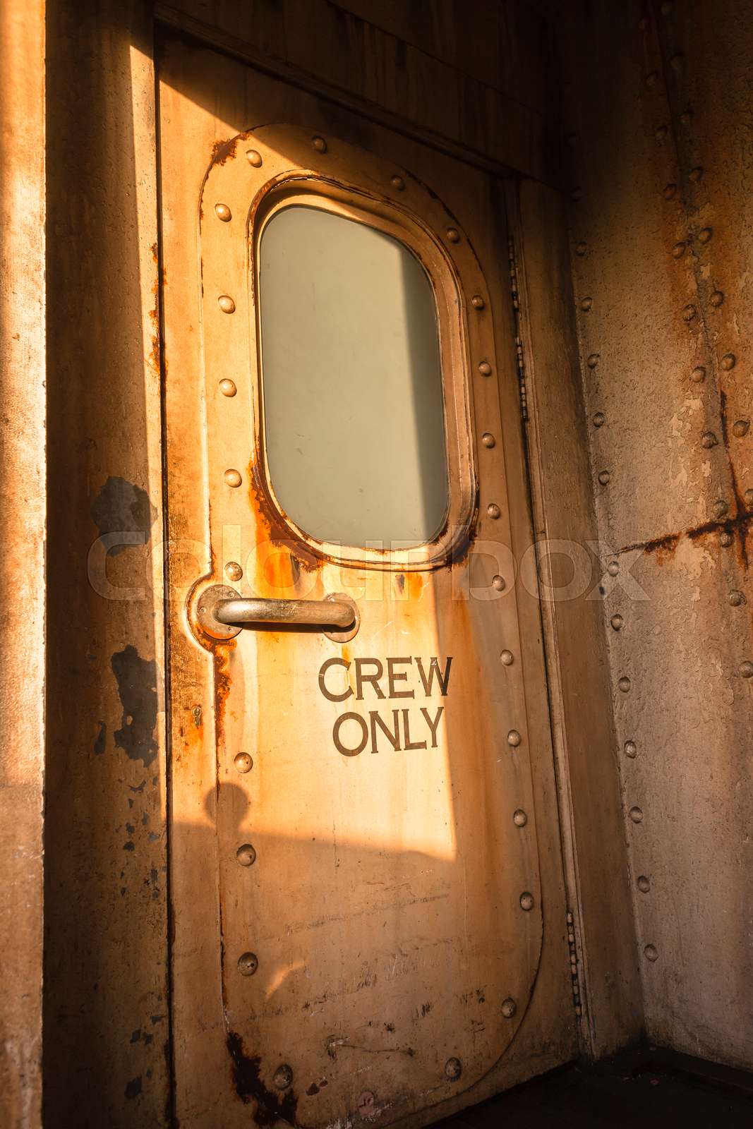 Ship Cabin Door Stock image Colourbox