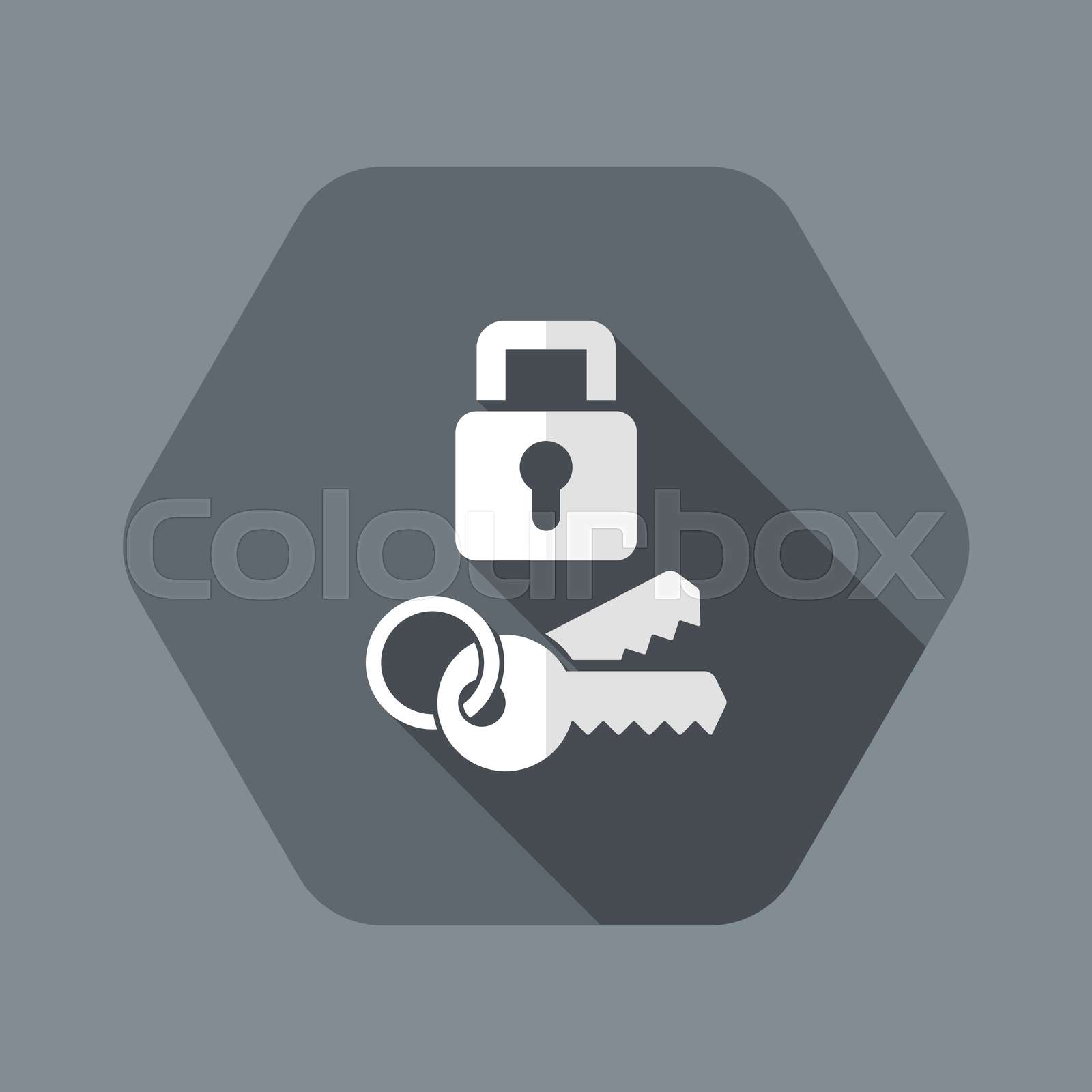 Private - Flat minimal icon | Stock vector | Colourbox