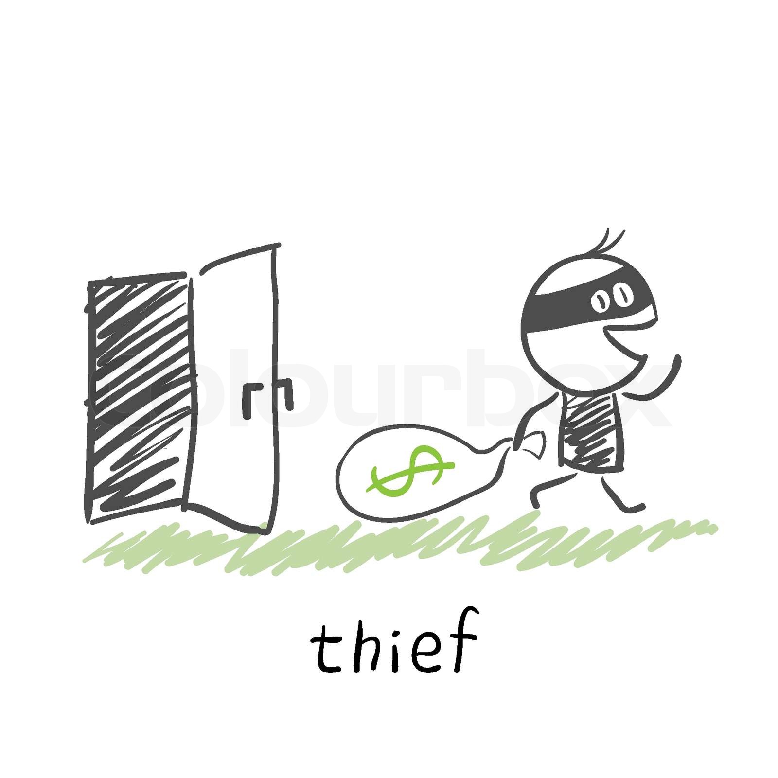 thief | Stock vector | Colourbox
