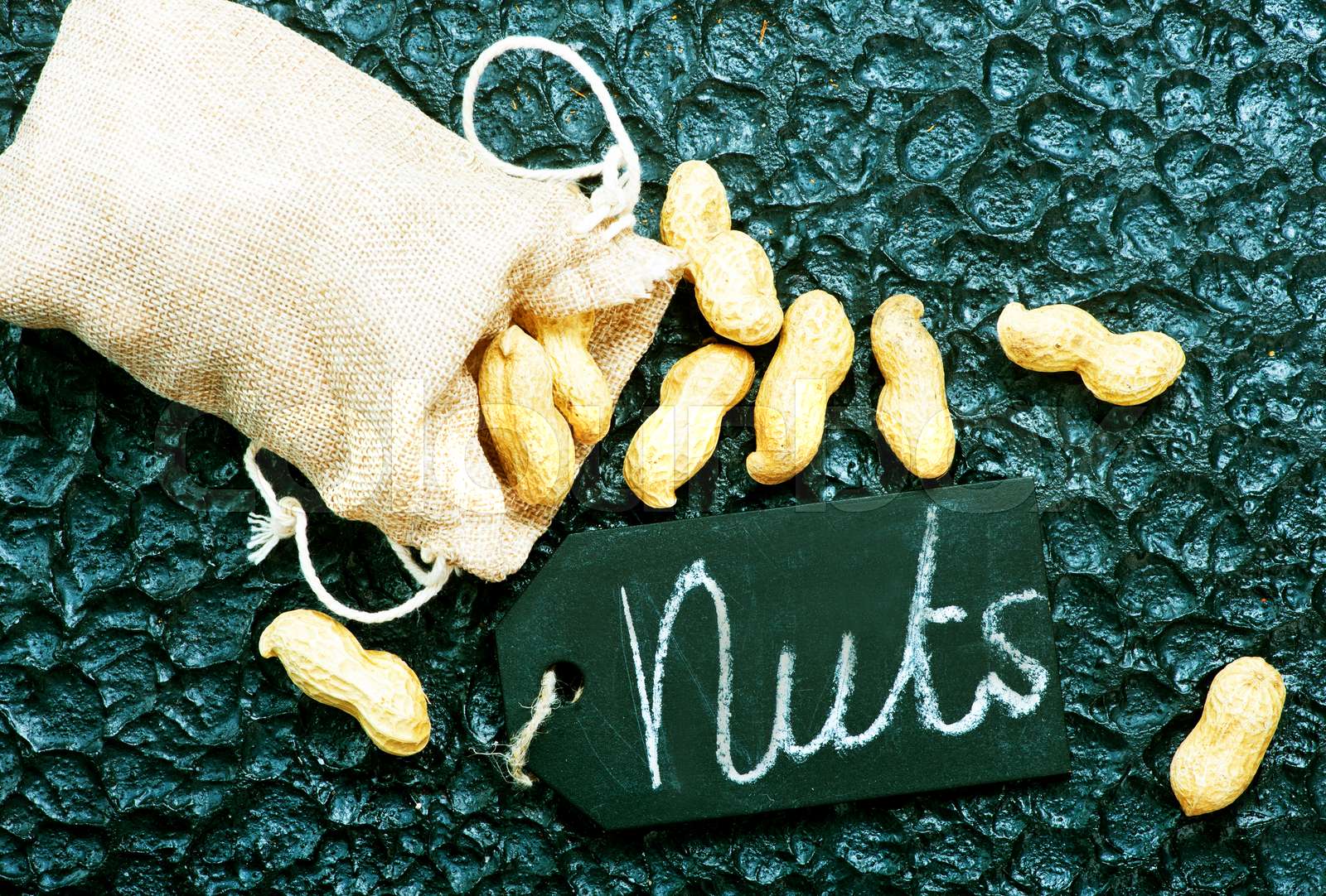 Dry peanuts stock image colourbox