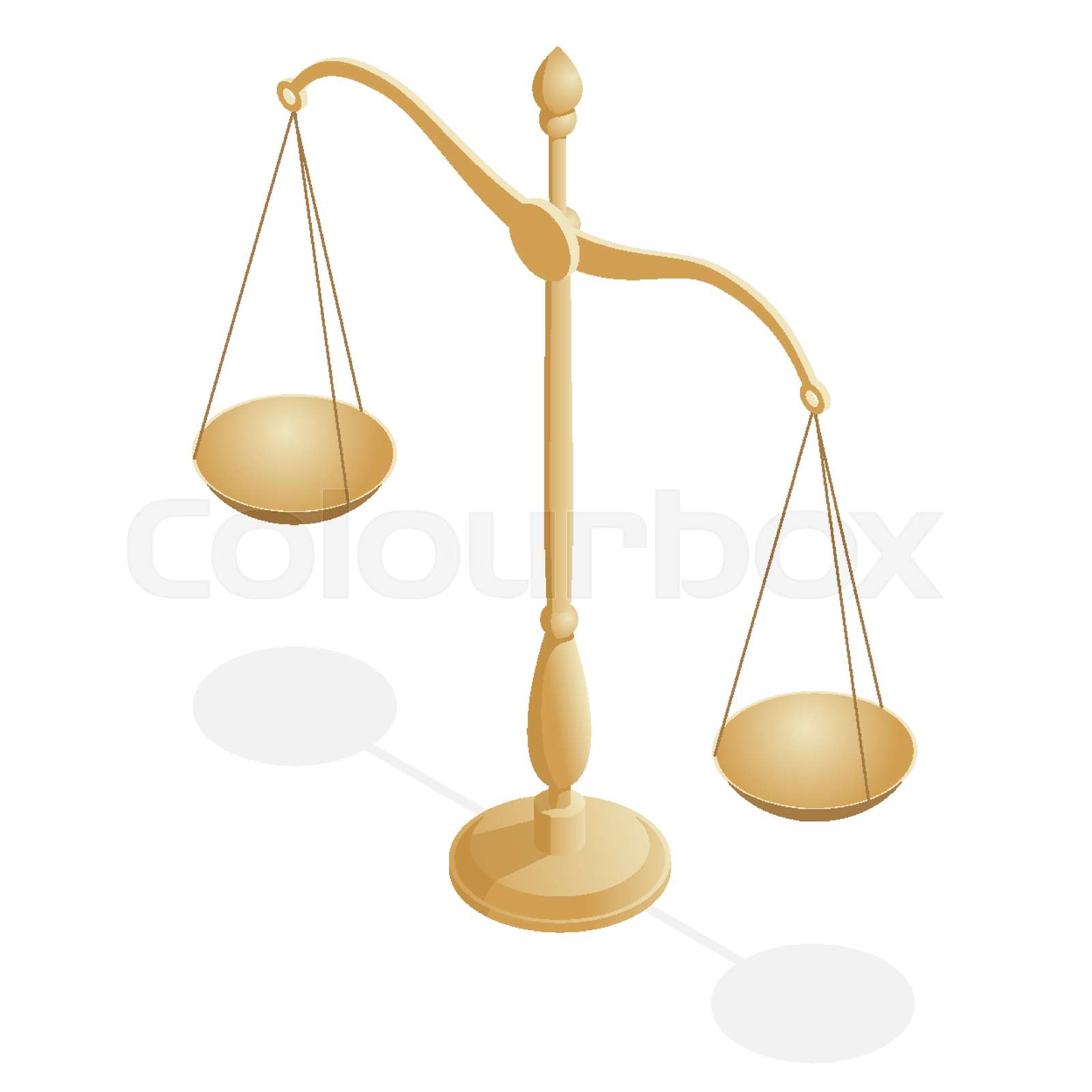 Isometric symbol of law and justice law and justice legal