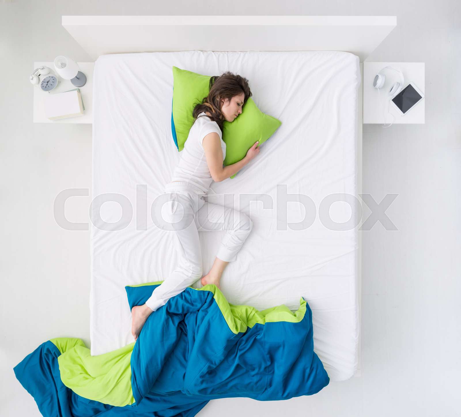 Restless sleep Stock image Colourbox