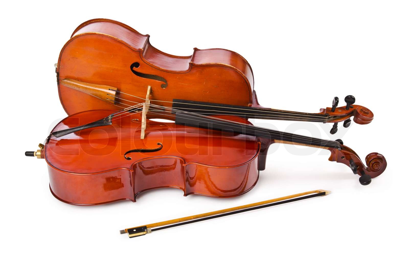 Musikinstrumente, die isoliert auf weiss | Stock Bild | Colourbox