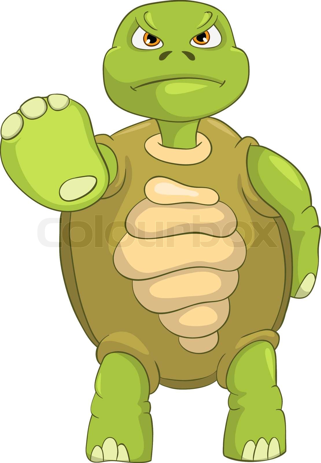 Funny Turtle Stop | Stock vector | Colourbox