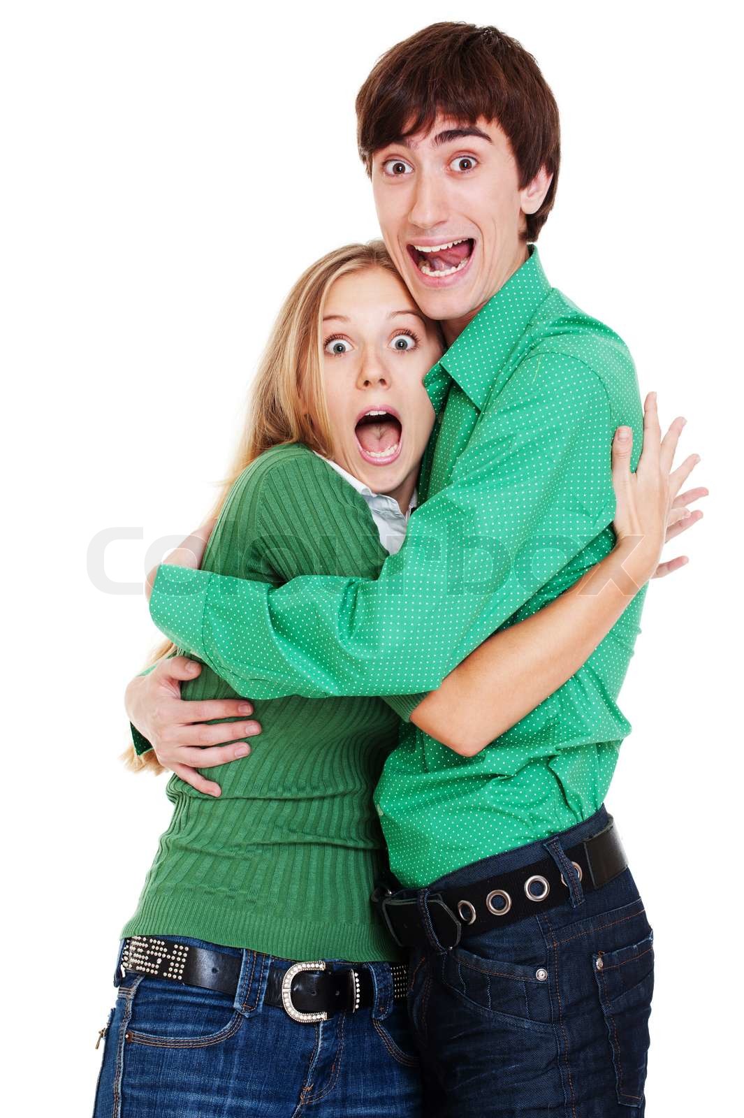 portrait of emotional couple | Stock image | Colourbox