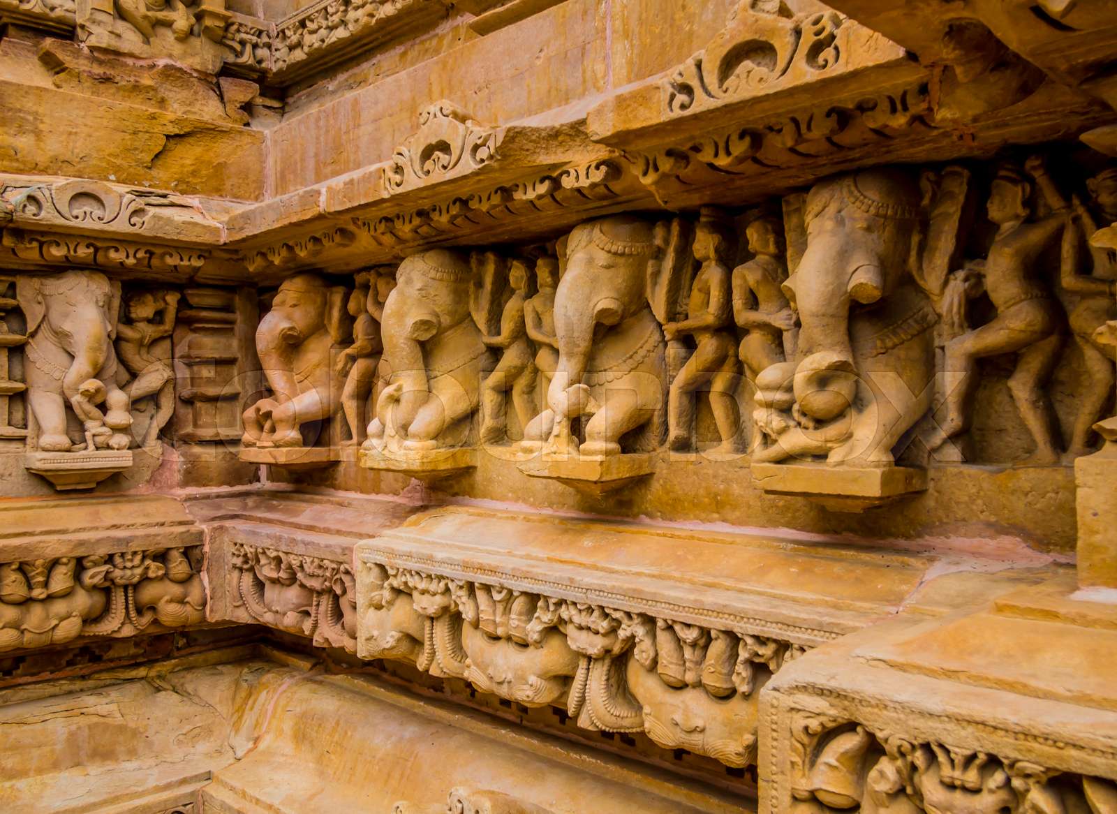 kamasutra, khajuraho, geschichte Stock Bild Colourbox