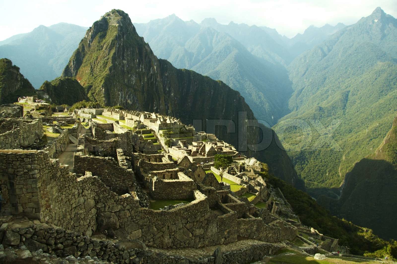 die peruanische Stadt Machupicchu Stock Bild Colourbox