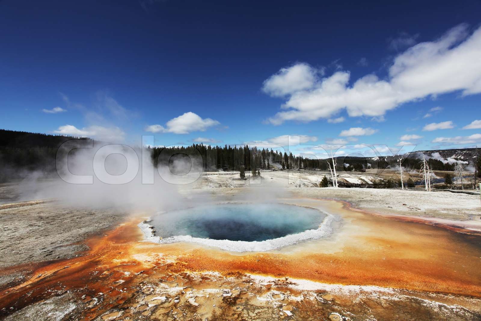 Hot spring Stock image Colourbox