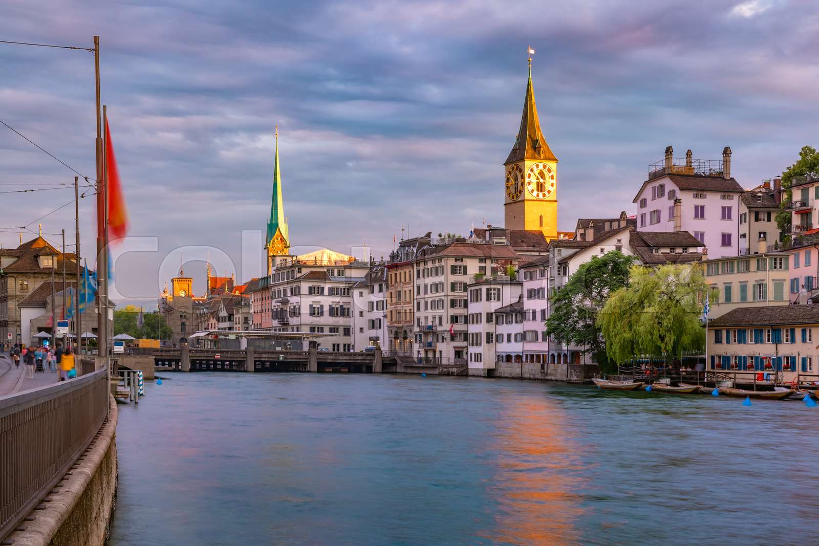 Zurich The Largest City In Switzerland Stock Image Colourbox