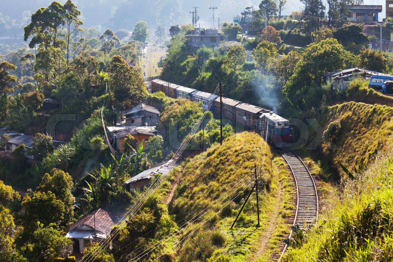 Eisenbahn auf Sri Lanka Stock Bild Colourbox