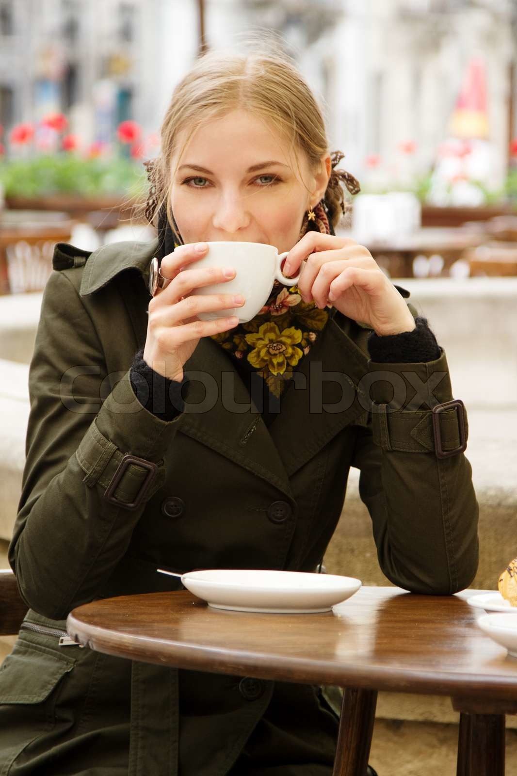 kaffee, außen-, café | Stock Bild | Colourbox