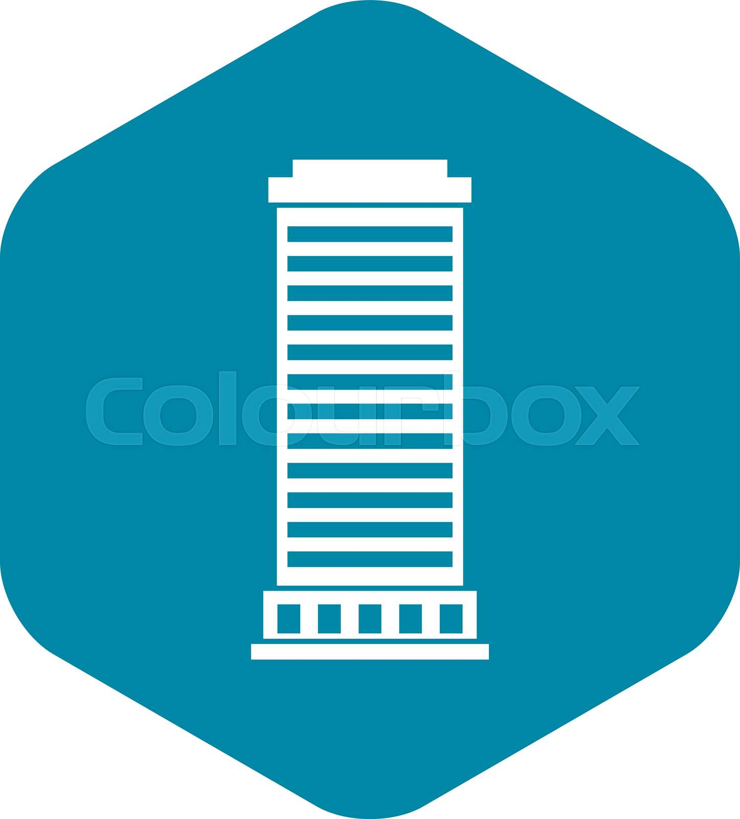 Column icon, simple style | Stock vector | Colourbox