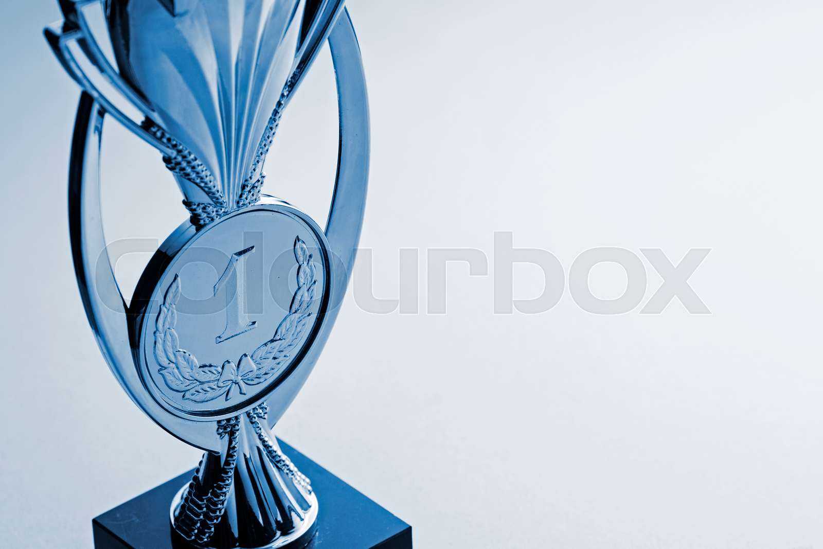 Championship award trophy for a first place winner Stock image
