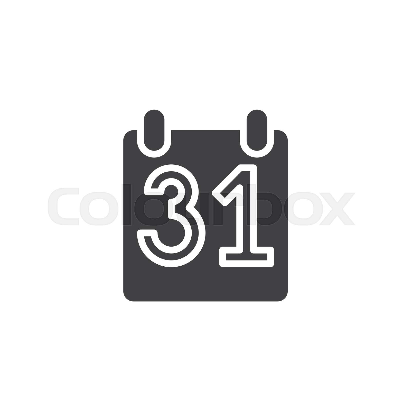 31 day calendar vector icon Stock vector Colourbox 31 day calendar vector icon Stock vector Colourbox