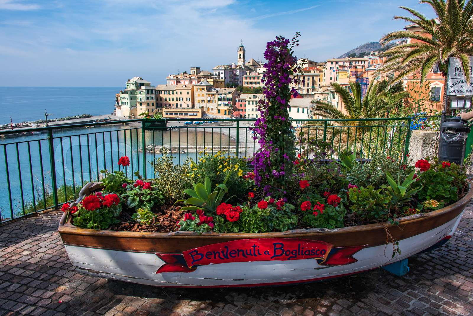 Village of Bogliasco Stock image Colourbox