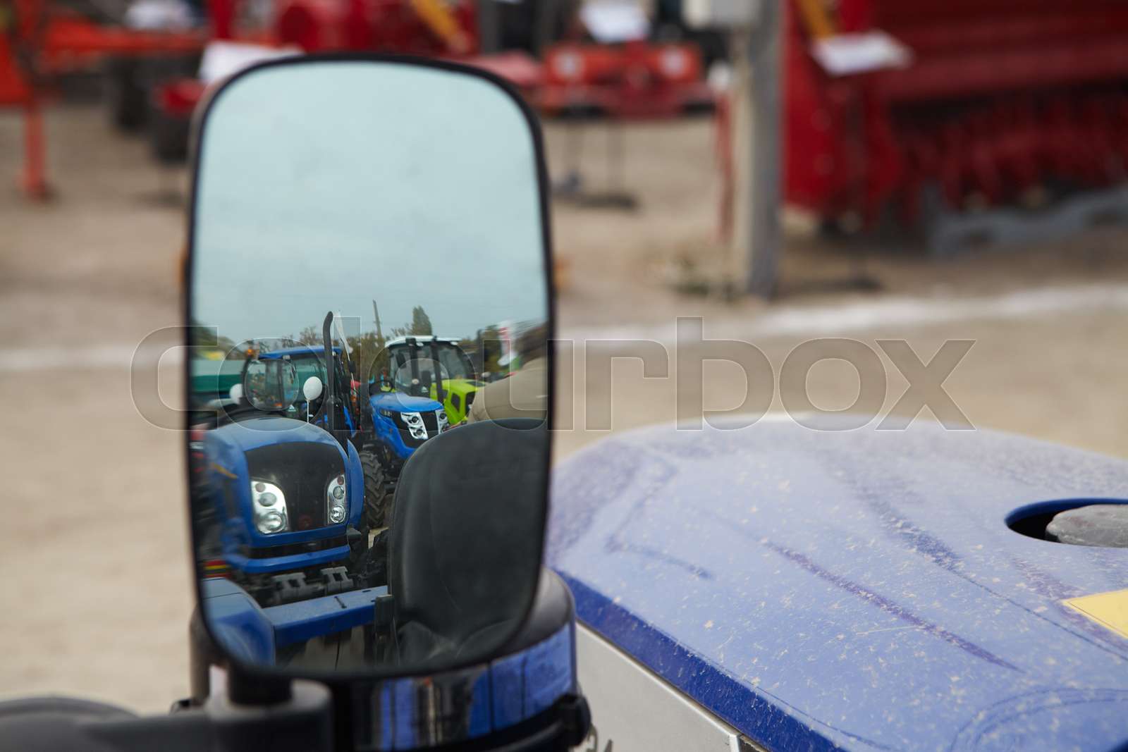 Agricultural tractor and its parts | Stock image | Colourbox