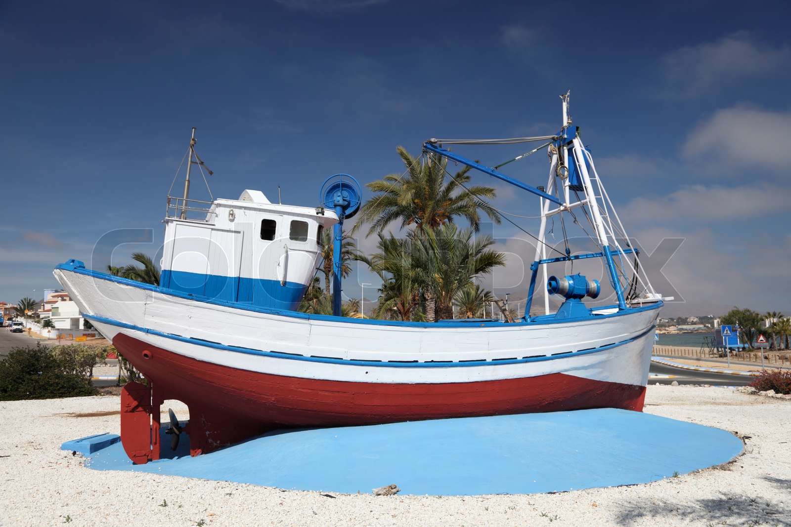 Fishing boat in Puerto de Mazarron, Region Murcia, Spain Stock image