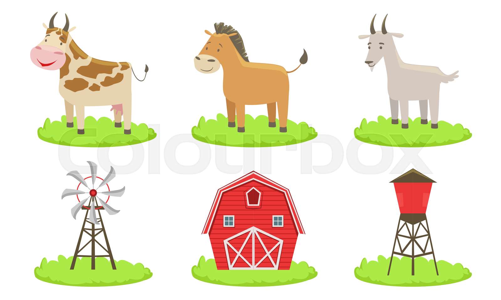  bauernhof, bau, grafik 