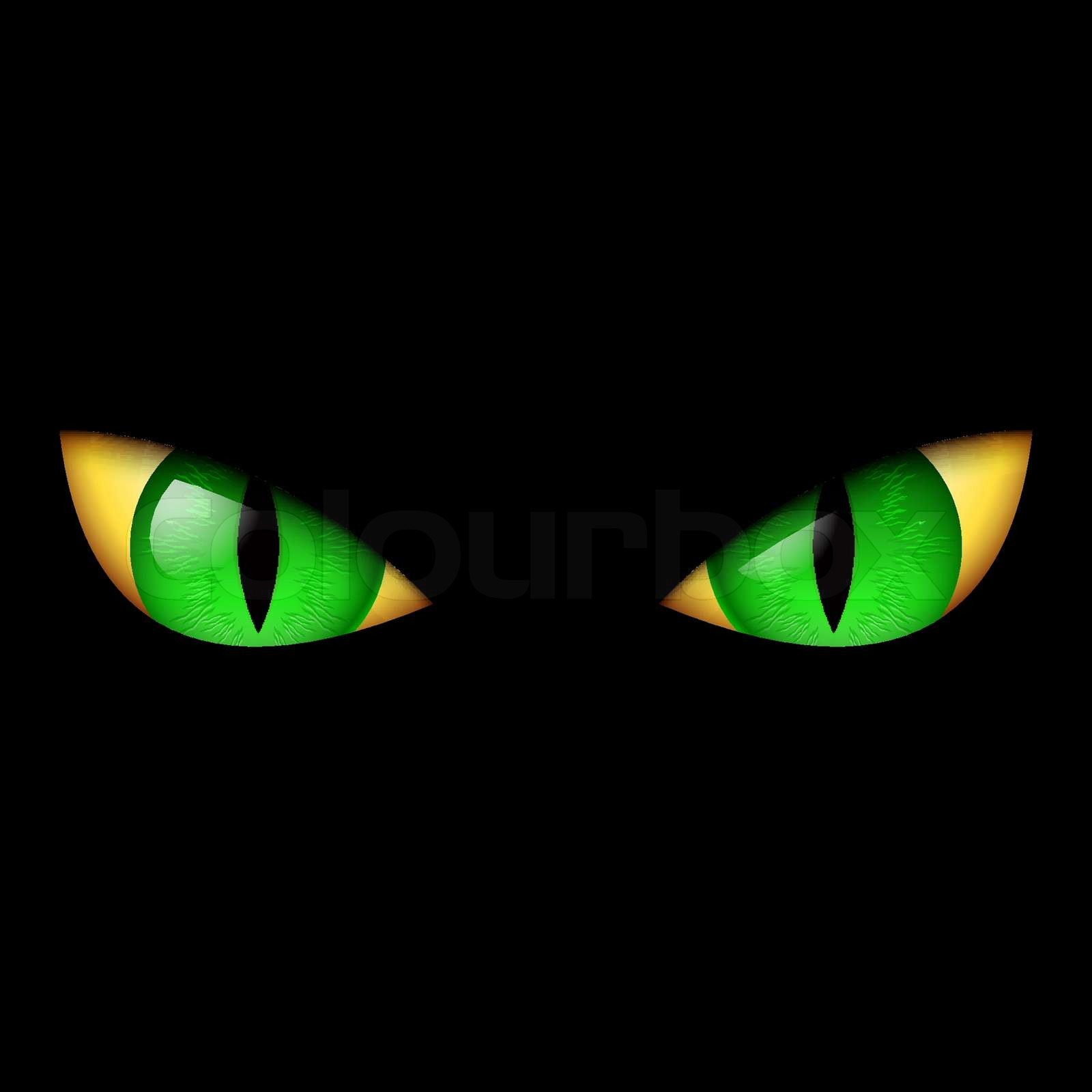 Evil Green Eye Stock vector Colourbox