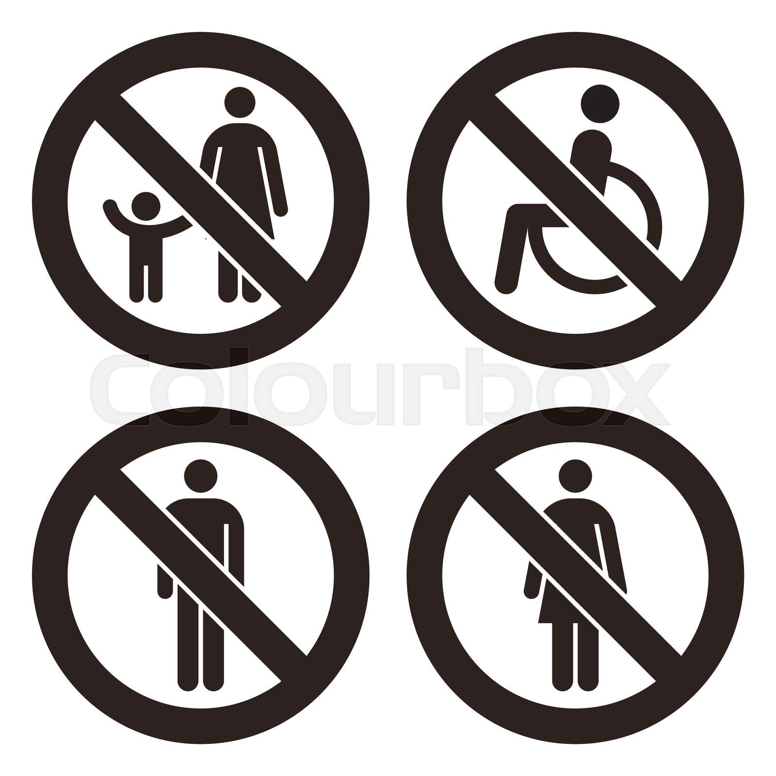 Parent And Child Sign No Disabled People Allowed Sign No Man Sign No parent-and-child-sign-no-disabled-people-allowed-sign-no-man-sign-no
