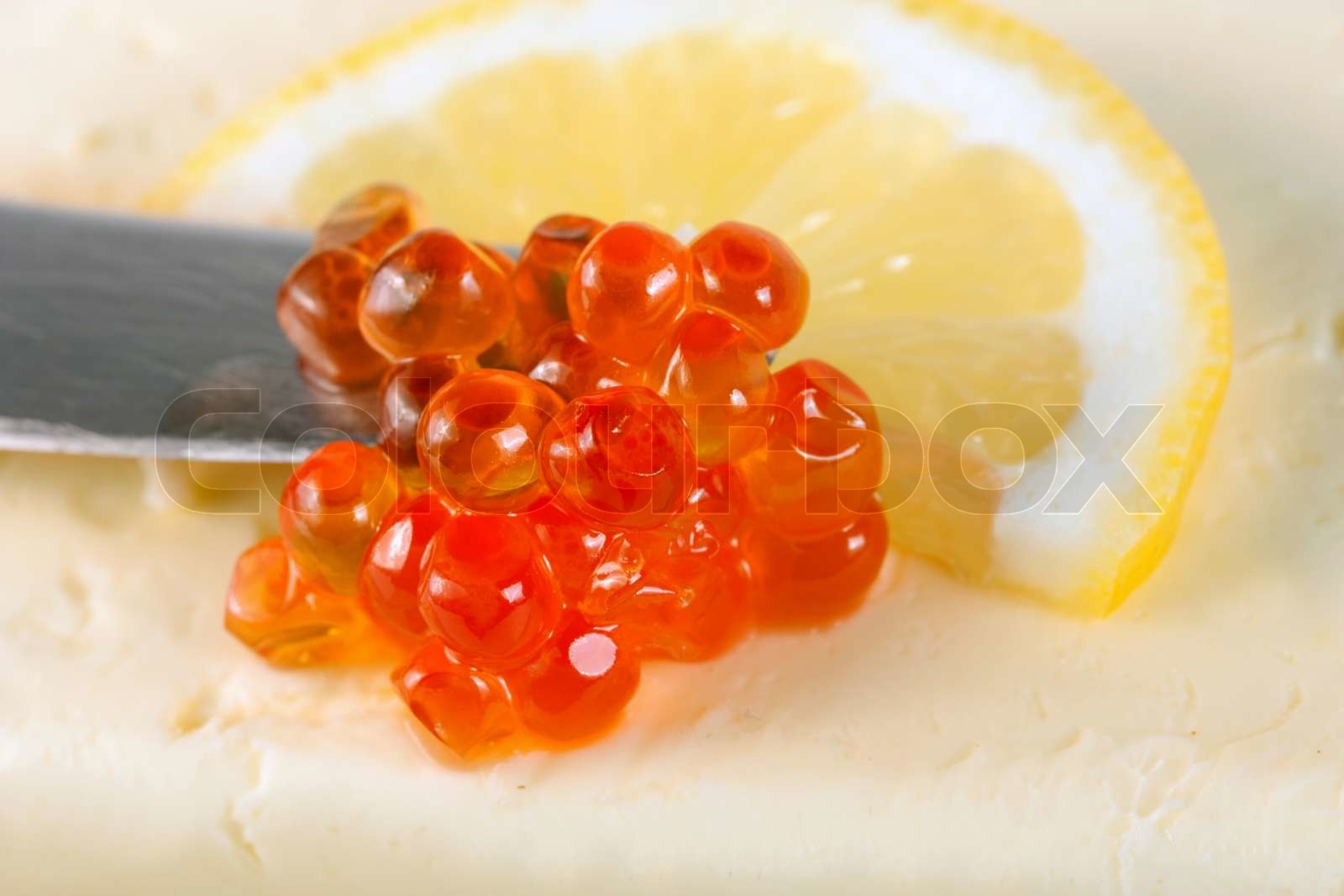 Kaviar Lachs | Stock Bild | Colourbox