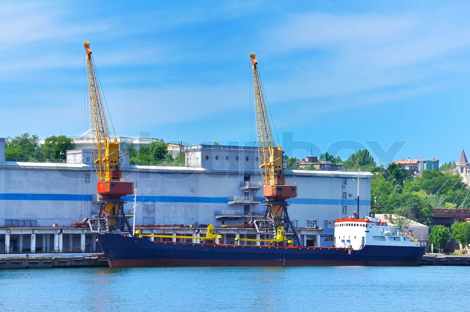 shipyard Stock image Colourbox