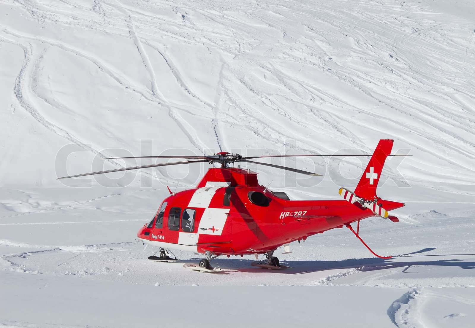 Rettungshubschrauber Stock Bild Colourbox