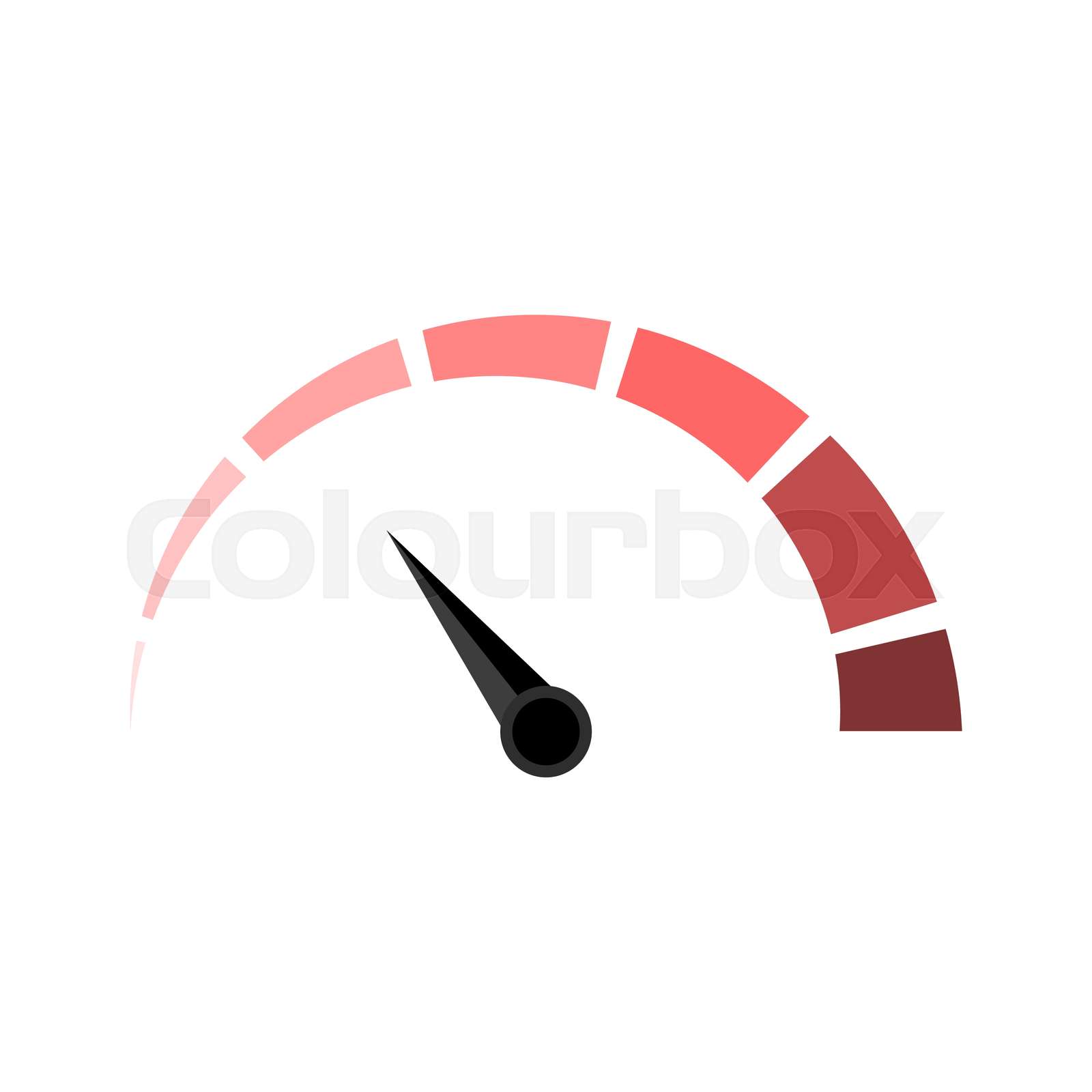 Thickening indicator measurement, gauge vector | Stock vector | Colourbox