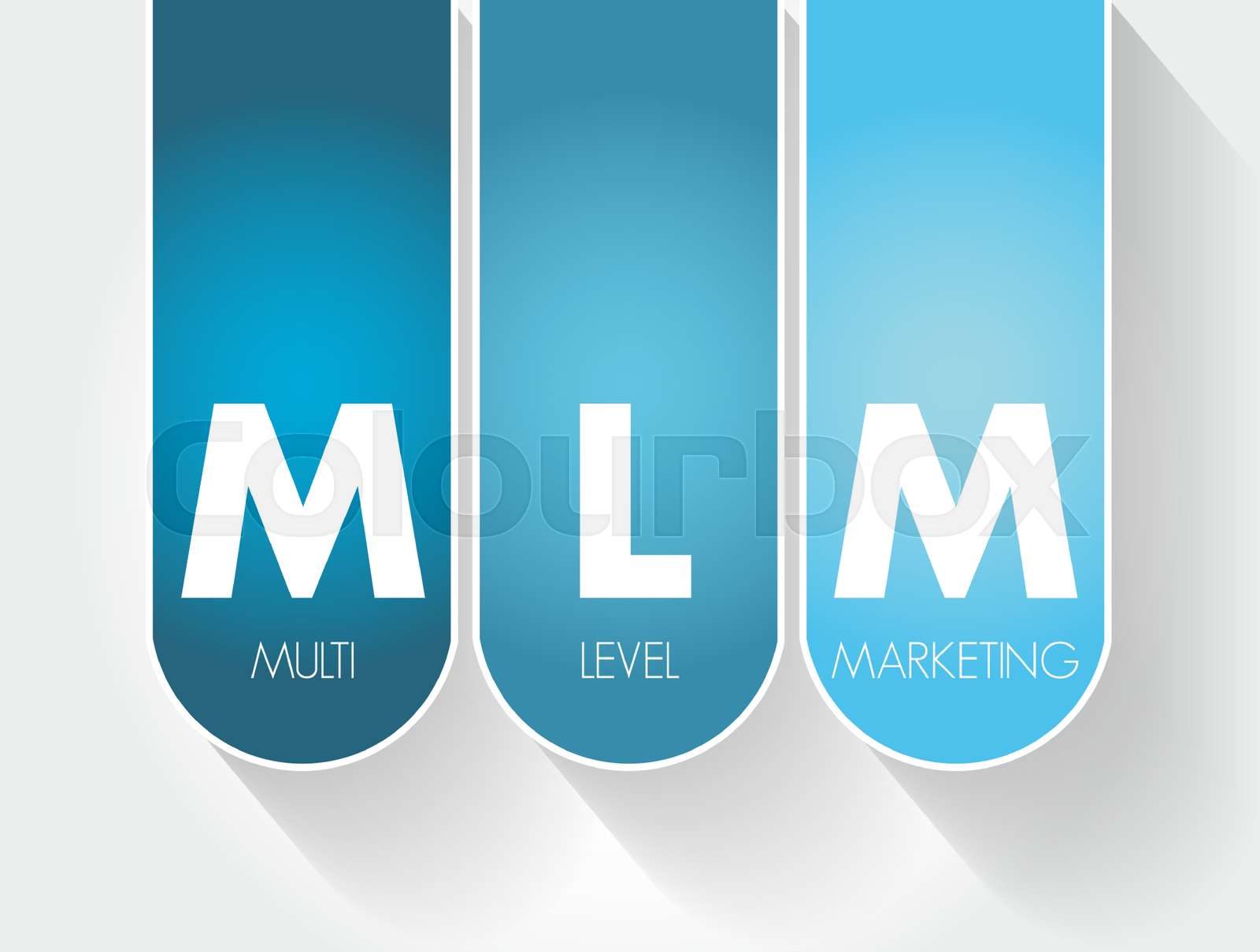 MLM Multi Level Marketing Acronym Stock Vector Colourbox