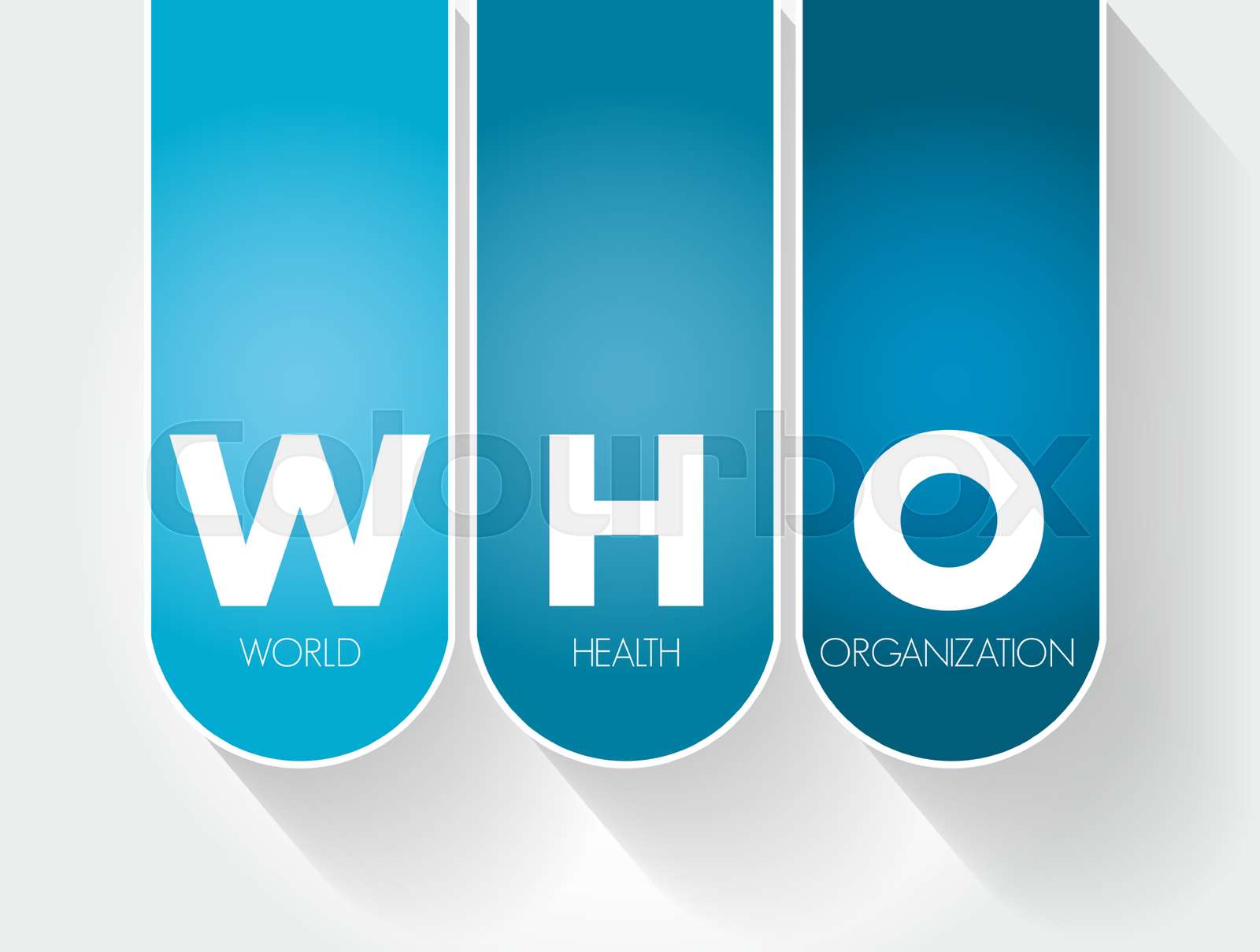 WHO - World Health Organization acronym | Stock vector | Colourbox