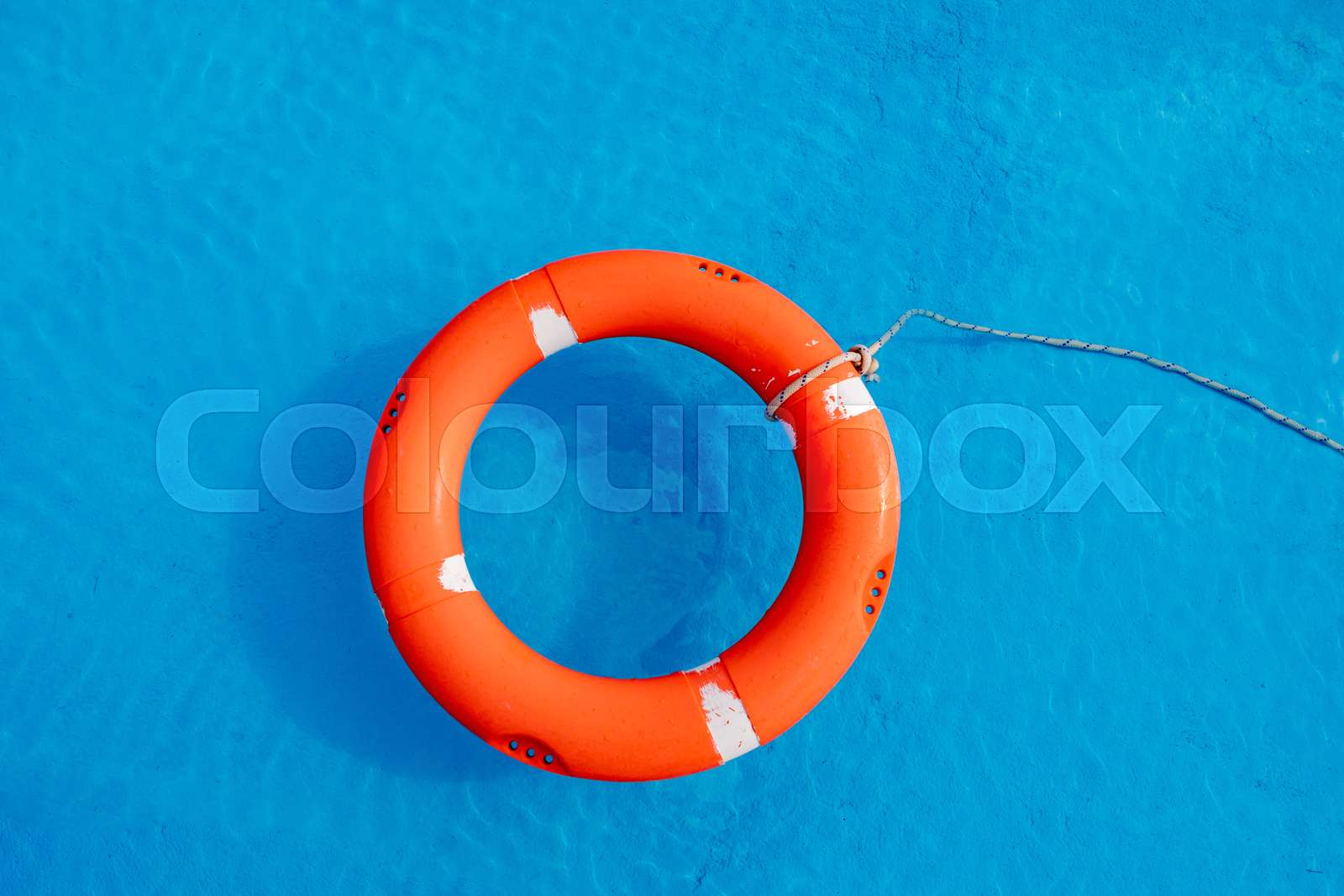 Colorful floats on a pool Stock image Colourbox