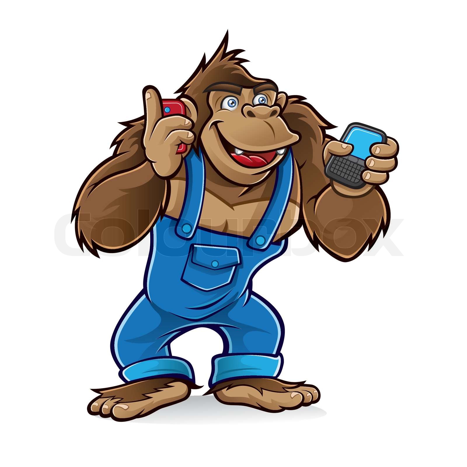 Gorillagadget StockVektor Colourbox