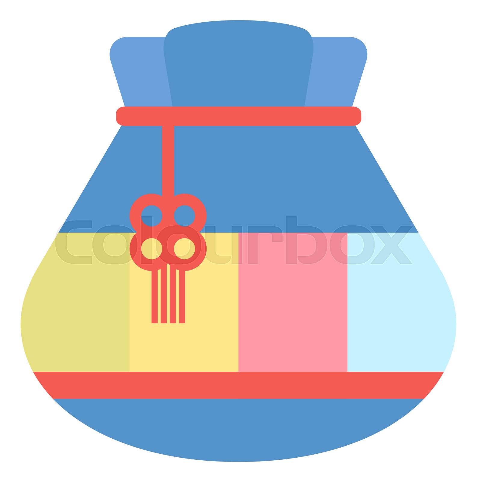 Chinese Fortune Bag Bringing Luck and Happiness | Stock vector | Colourbox