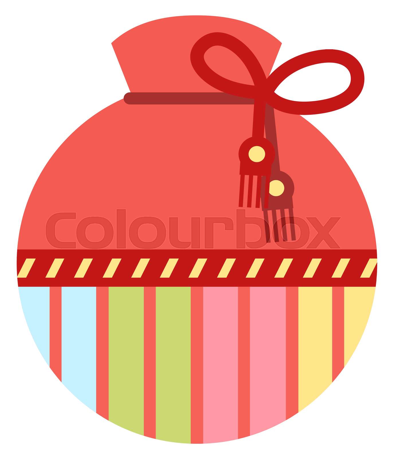 Chinese Fortune Bag Bringing Luck and Happiness | Stock vector | Colourbox