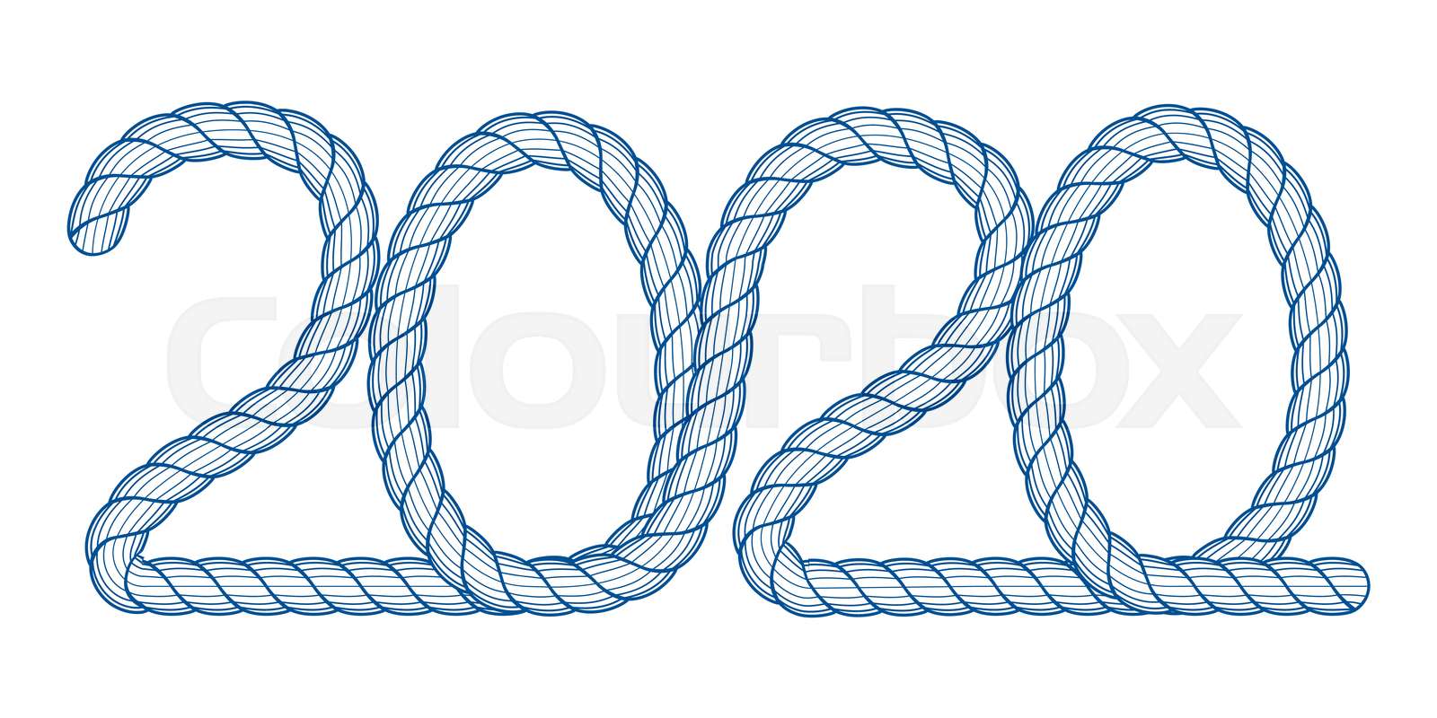 Abstract 2020 icon | Stock vector | Colourbox