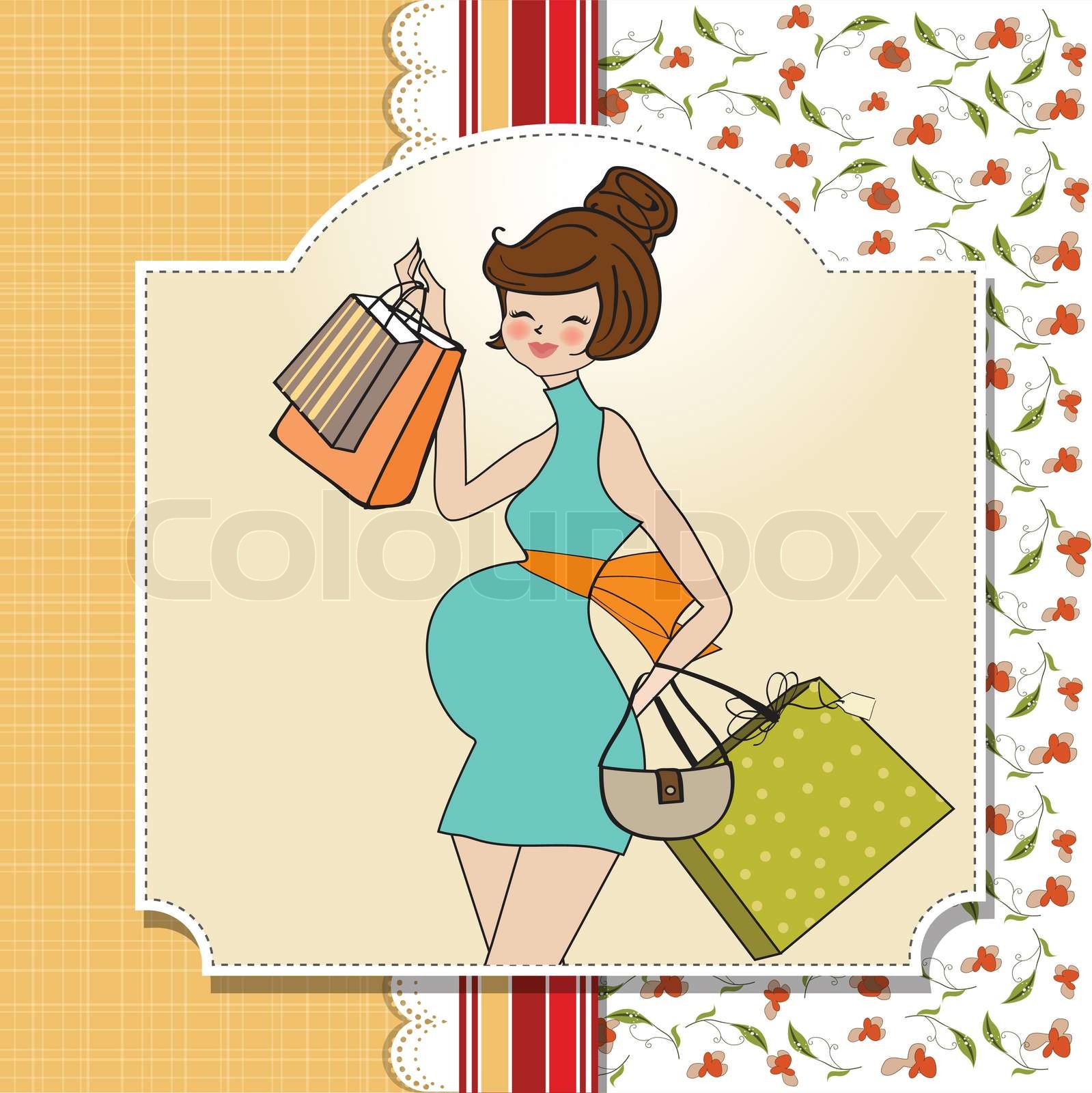 vektor, cartoon, frau | Stock-Vektor | Colourbox