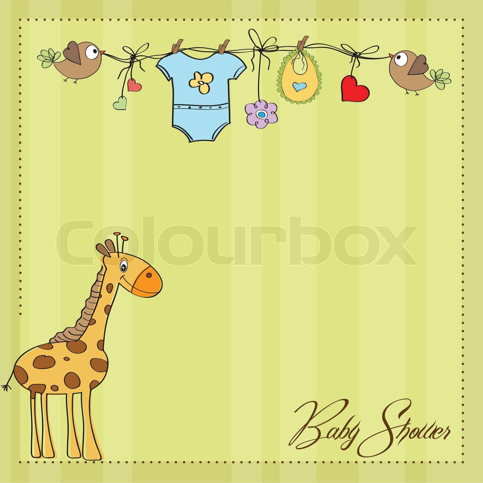 babyparty, junge, karte StockVektor Colourbox
