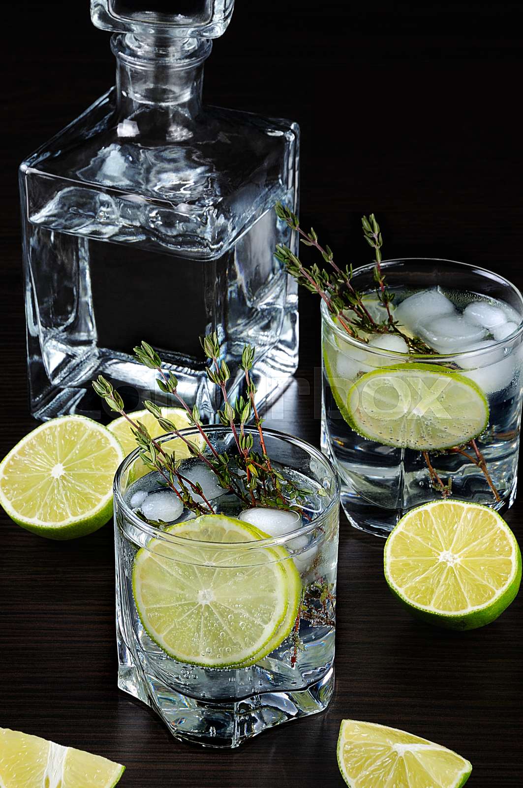 Rum and tonic Stock image Colourbox