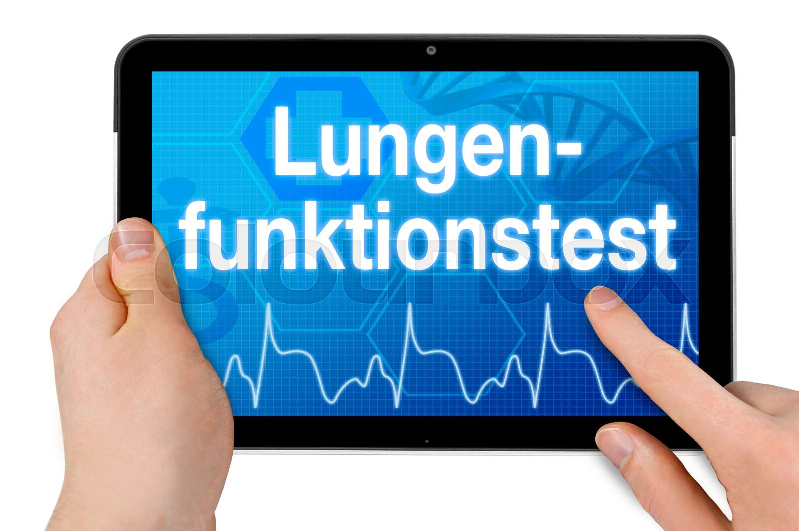 Lungenfunktionstest und Asthma Stock Bild Colourbox