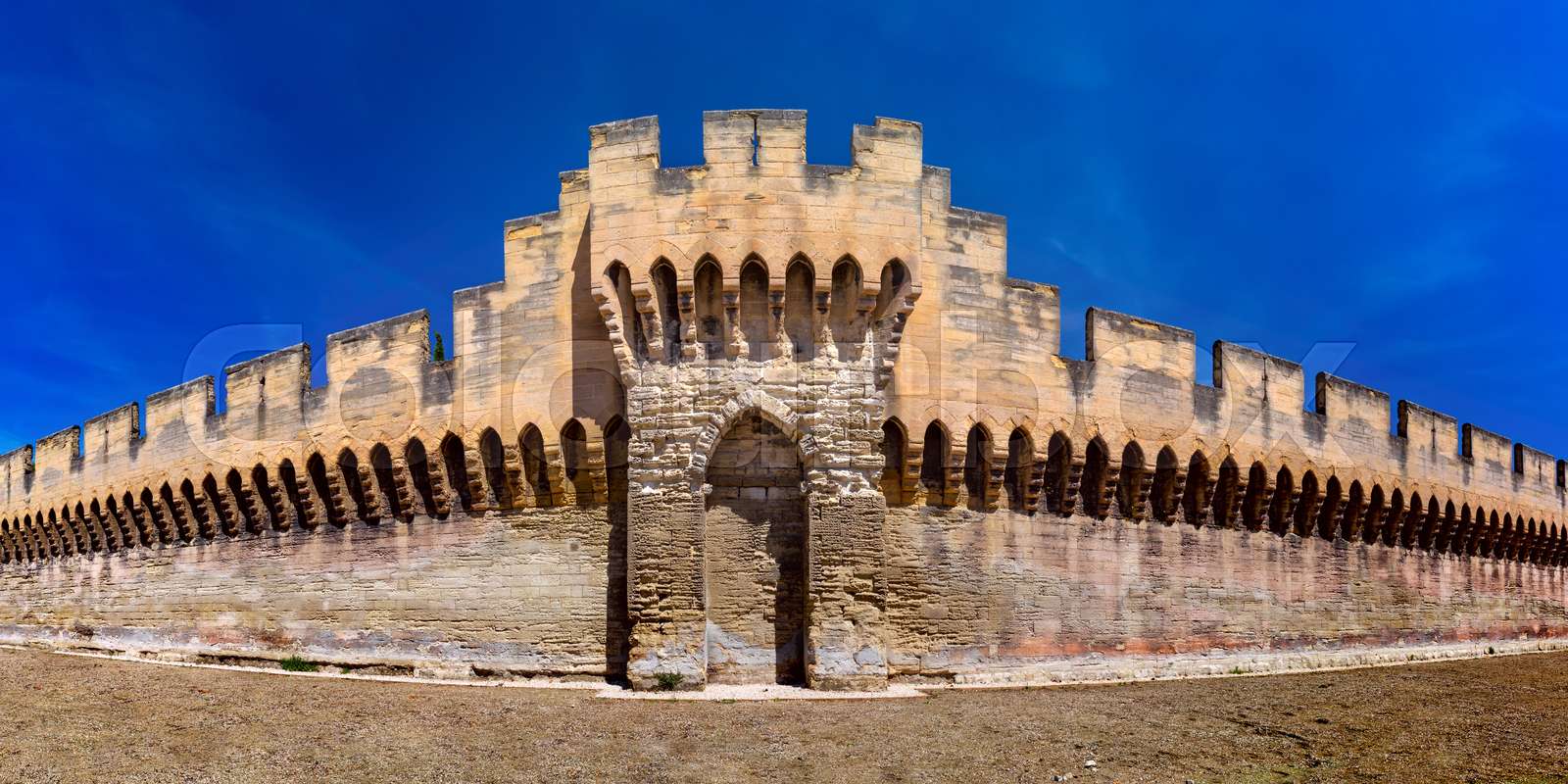 Avignon City Wall France Stock image Colourbox