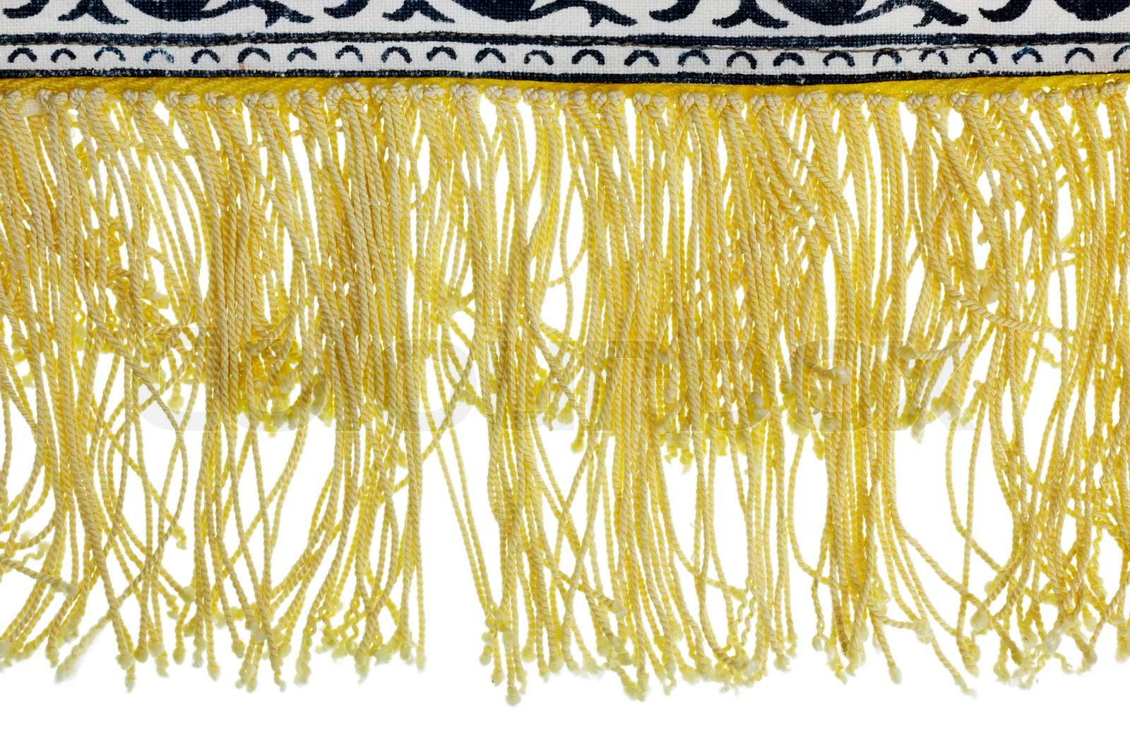 yellow fringe Stock image Colourbox