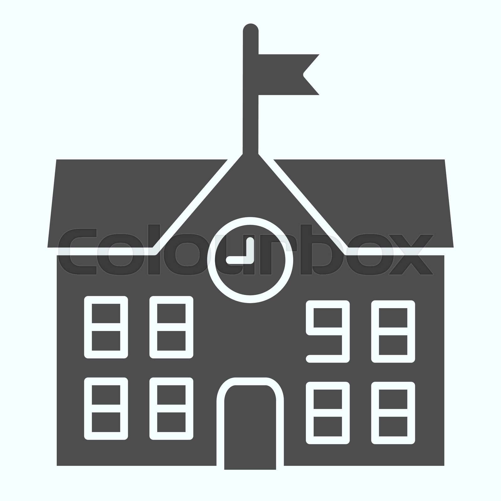 School Building Icon Black school-building-icon-black