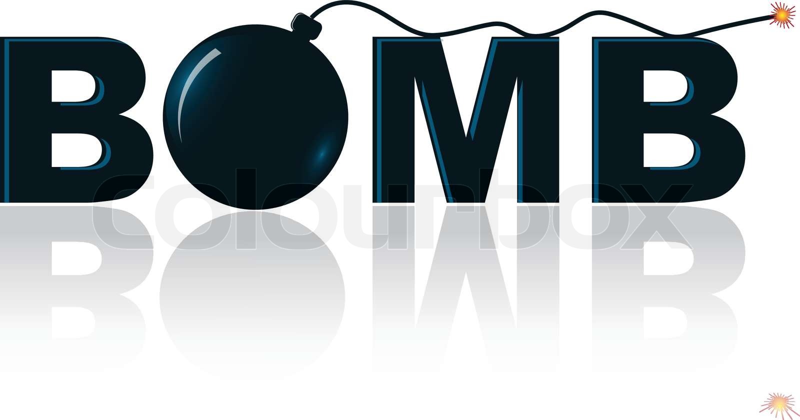 Word of the bomb Stock vector Colourbox