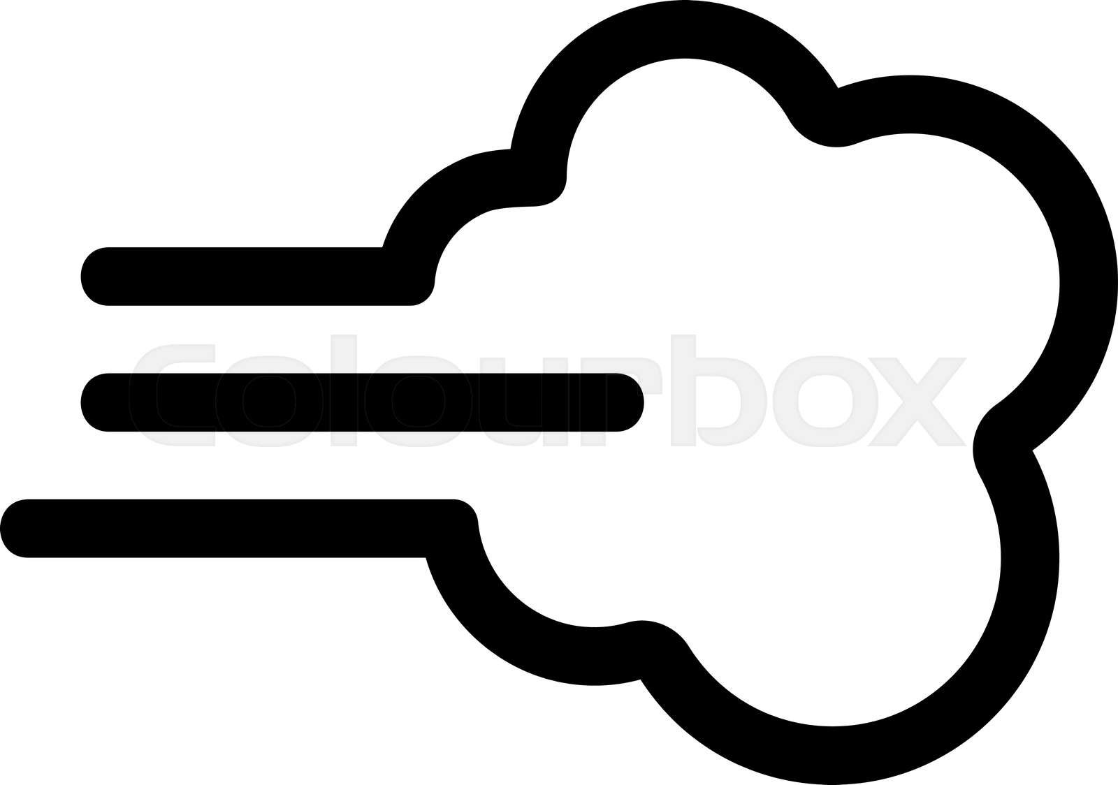 the smell of the icon vector. Isolated contour symbol illustration ...